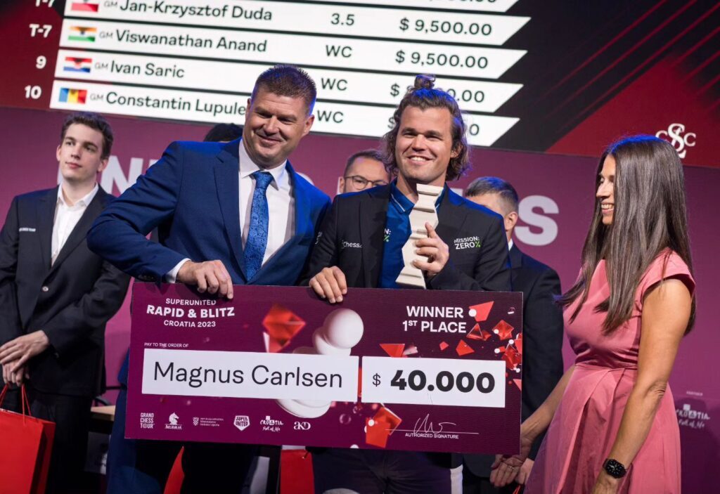 Magnus Carlsen wygrał kolejny etap Grand Chess Tour
